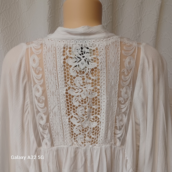 Elevenses  Woman Kenepa White Lace Kimoni Cardigan Sz XS - Picture 11 of 16